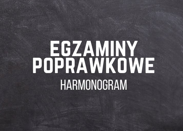 EGZAMINY POPRAWKOWE